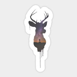 Deer Head IV Sticker